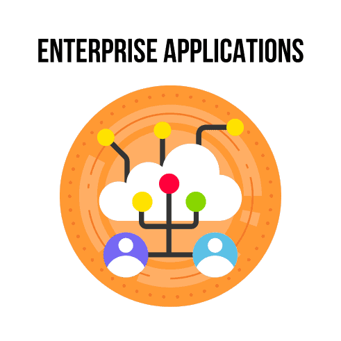 Enterprise application illustration Enterprise application illustration