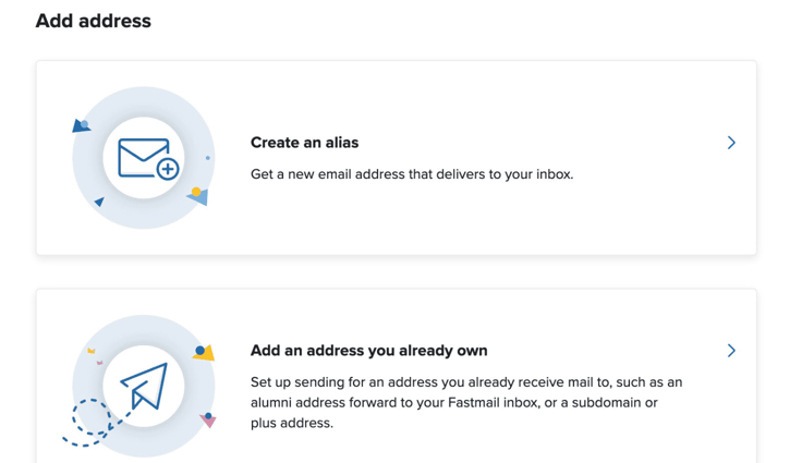 fastmail email dashboard