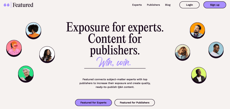 Featured homepage