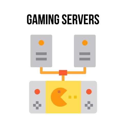 Gaming servers illustration Gaming servers illustration