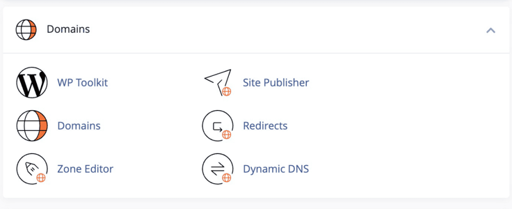 domain section cpanel