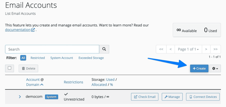 create email account