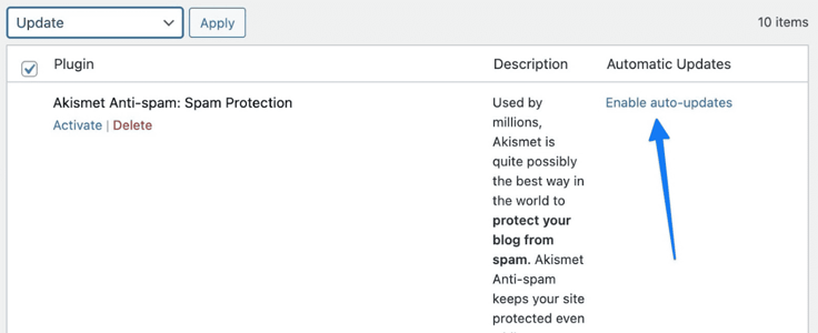 Enable auto-updates