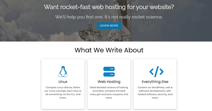Screenshot of ThisHosting.Rocks homepage Screenshot of ThisHosting.Rocks homepage