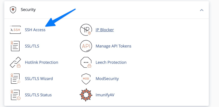 ssh access link
