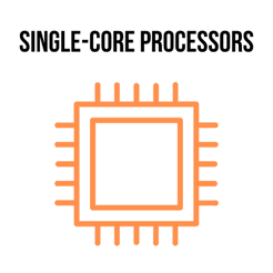Single-core processors illustration
