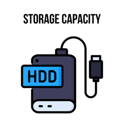 Storage capacity illustration Storage capacity illustration