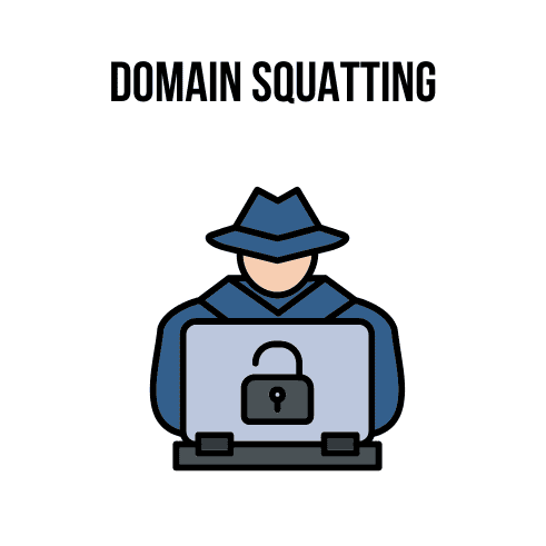 domain squatting illustration domain squatting illustration