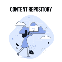 Content repository illustration Content repository illustration