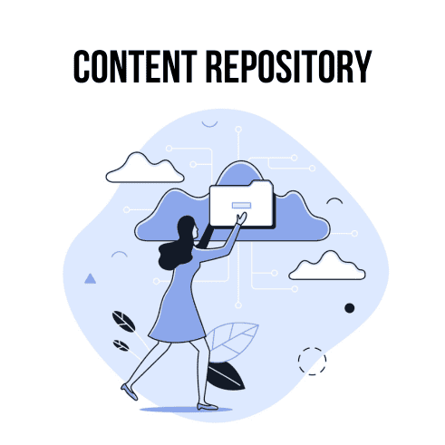 Content repository illustration Content repository illustration