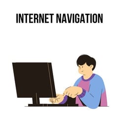 Internet navigation illustration Internet navigation illustration