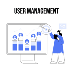 User management illustration User management illustration
