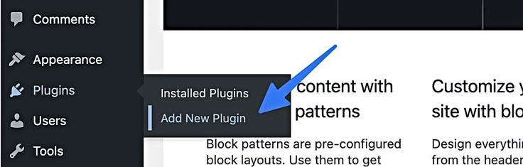 Screenshot of 'Add New Plugin' button Screenshot of 'Add New Plugin' button