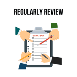 Review strategy illustration Review strategy illustration