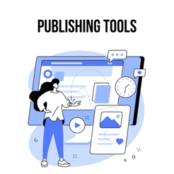 Publishing tools illustration Publishing tools illustration