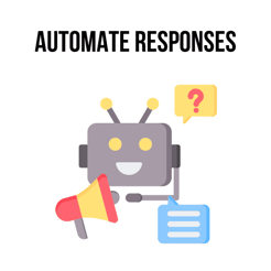 Automate responses illustration Automate responses illustration