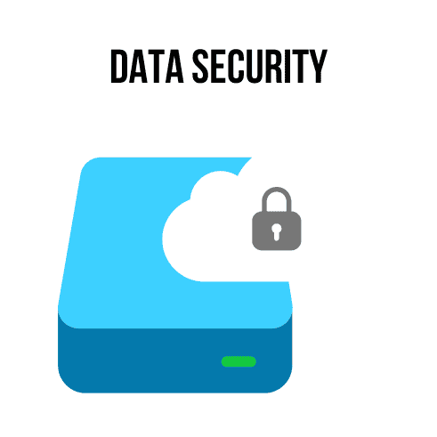Data security in the cloud illustration