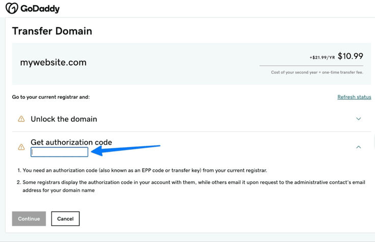 complete domain transfer 