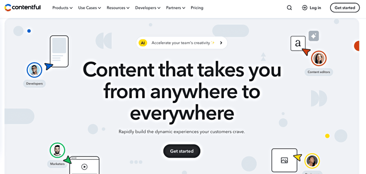 Contentful homepage