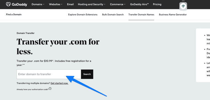 domain transfer process