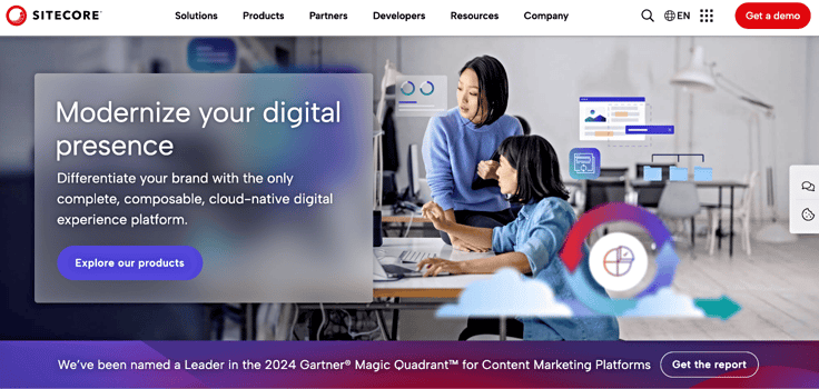 Sitecore homepage
