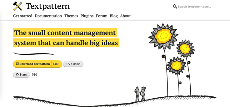 Textpattern homepage