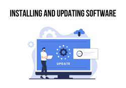 installing and updating software illustration