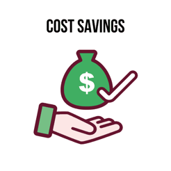 Cost savings illustration Cost savings illustration