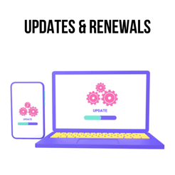 Updates & renewals illustration