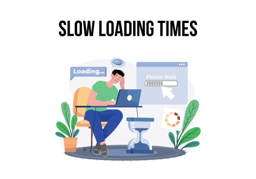 slow loading times illustration
