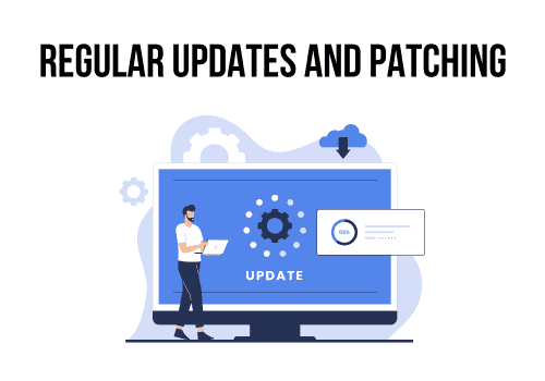 regular updates and patching illustration regular updates and patching illustration