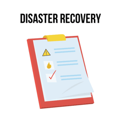 Disaster recovery illustration Disaster recovery illustration