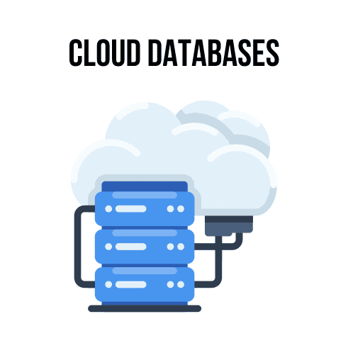 Cloud databases illustration Cloud databases illustration