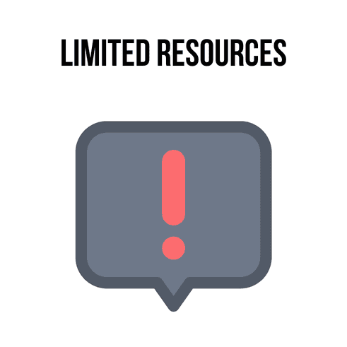 Limited resources illustration