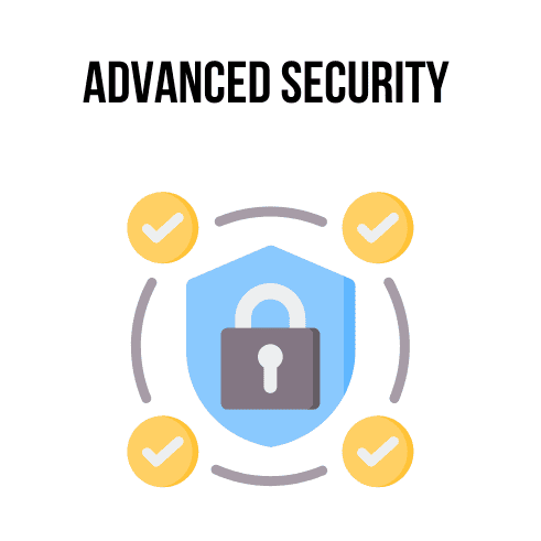 Advanced security illustration Advanced security illustration