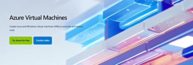Azure virtualization landing page screenshot