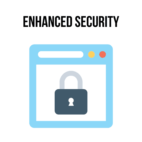 Enhanced security illustration Enhanced security illustration