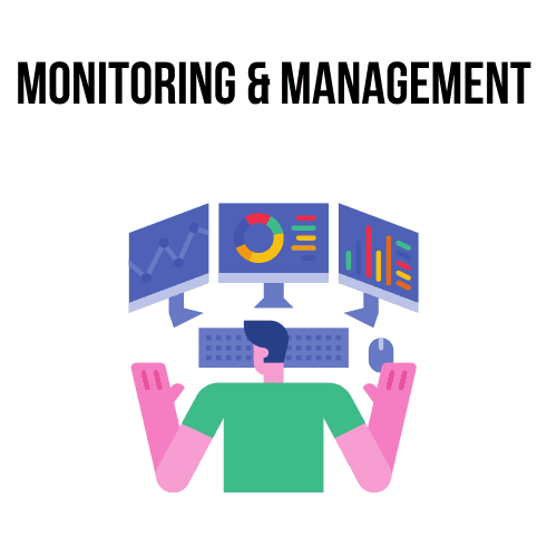 Monitoring & management illustration Monitoring & management illustration