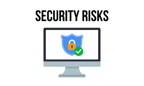 Security risks illustration Security risks illustration