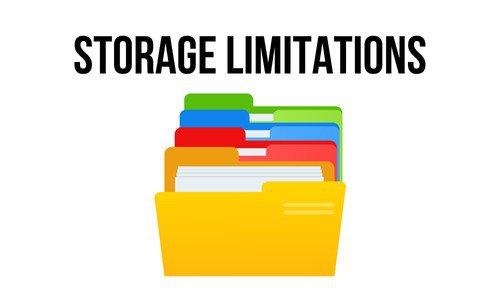 Storage limitations illustration Storage limitations illustration