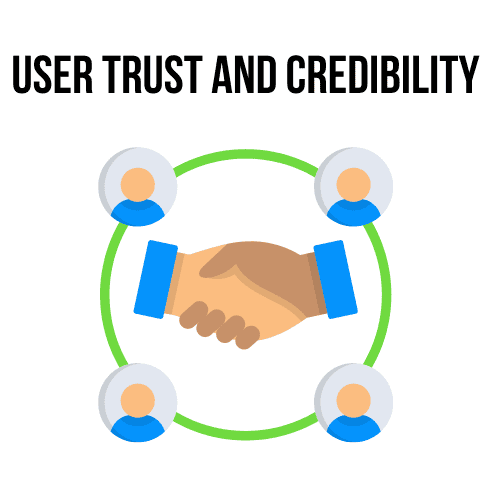 User trust & credibility illustration User trust & credibility illustration