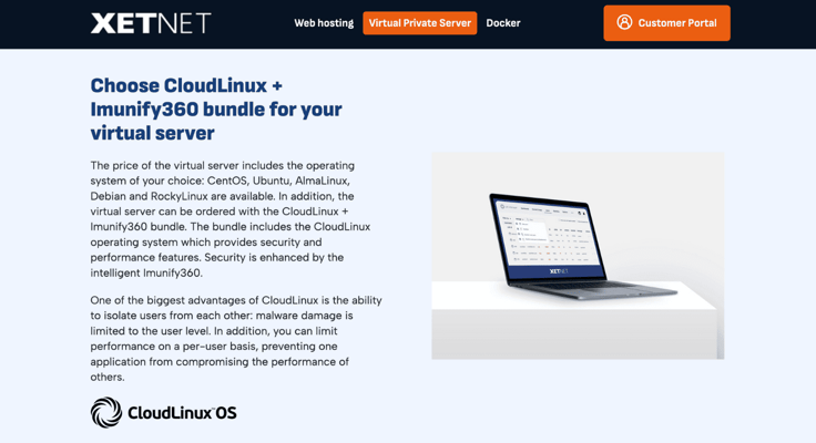 XetNET cloudlinux and imunify360 description XetNET cloudlinux and imunify360 description
