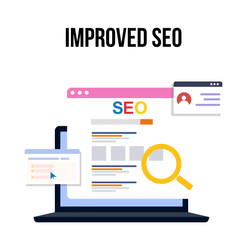 Improved SEO illustration Improved SEO illustration