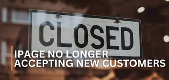 iPage Is No Longer Accepting New Customers