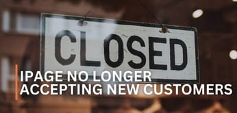 iPage Is No Longer Accepting New Customers