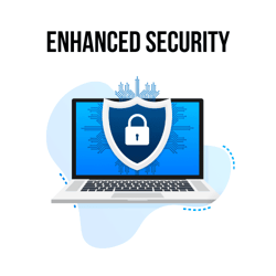 Enhanced security illustration Enhanced security illustration