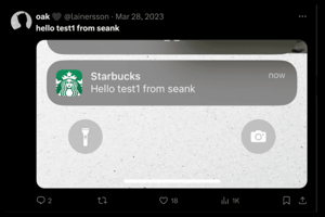 Screenshot of post on X
