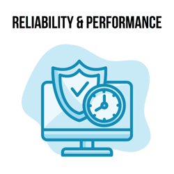 Reliability & Performance illustration Reliability & Performance illustration