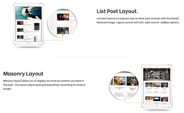 Screenshot of Elanza theme features by ThemeHunk Screenshot of Elanza theme features by ThemeHunk