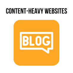 Content heavy websites illustration Content heavy websites illustration